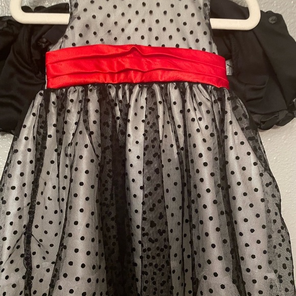 #nannetta baby black and white polka dot with red details - Picture 2 of 6